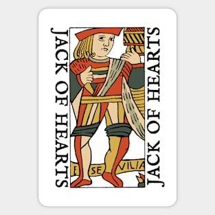 Character of Playing Card Jack of Hearts Magnet